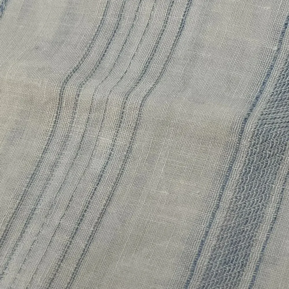 Restoration Hardware Standard Sham Italian Jacquard Stripe Linen